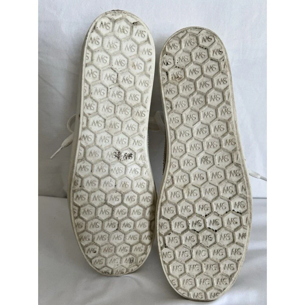 Stuart Weitzman Metallic Gold Sneakers Size 8B - Picture 11 of 11